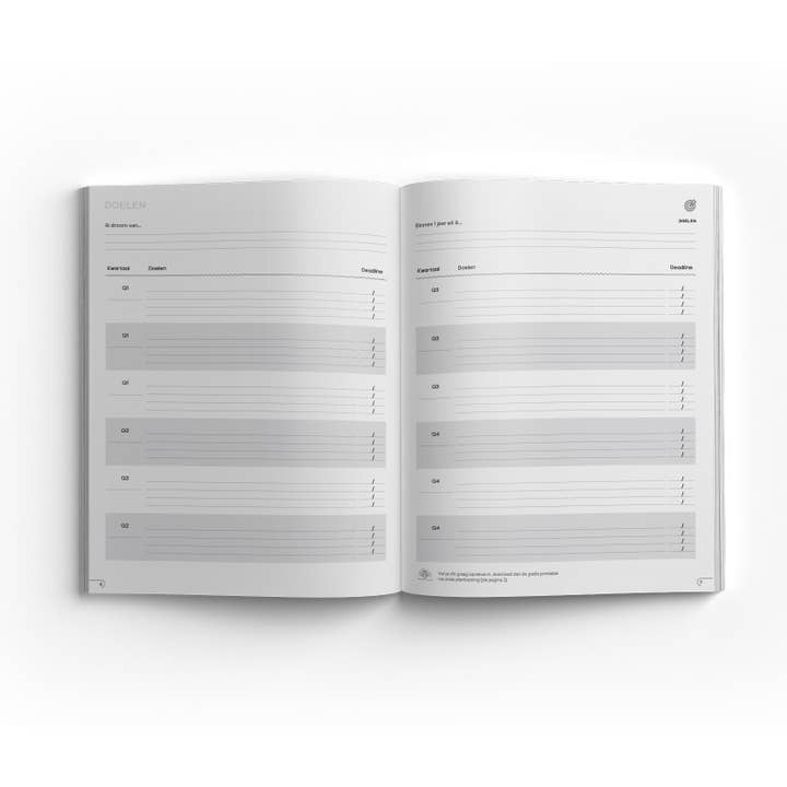 Get Your Flow - Wholesale Planner - Undated planner Crazy Curves Medium4