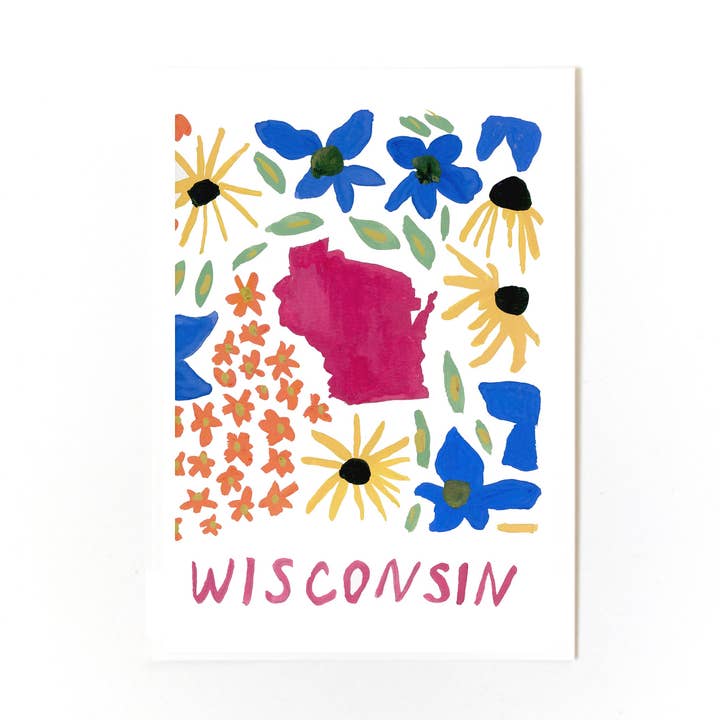 Wisconsin Print for wholesale by Small Creative