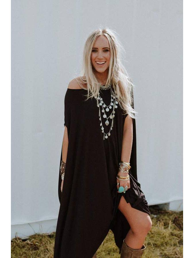 The Wren Tunic - Black for wholesale on Faire