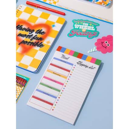 Ban.do - Wholesale Notepad - Magnetic Shopping List, Colorblock2