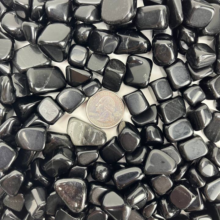 Pelham Grayson Rose - Wholesale Spiritual Stone/Crystal - Black Obsidian | Tumbled | Mexico