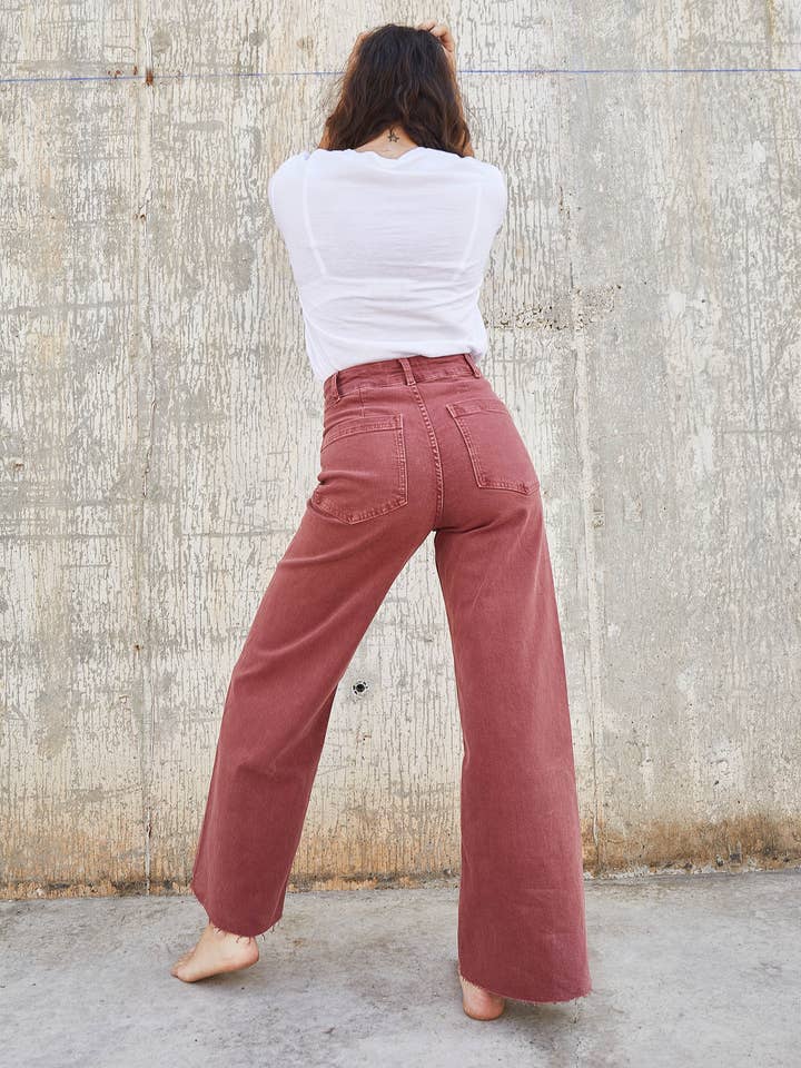 ANDESITES - Wholesale Pants - Women's - EDULIS BRICK-RED4