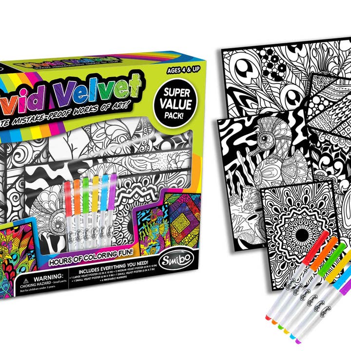 Anker Play Products - Wholesale Art Set - Kids & Baby - Vivid Velvet Art Kit