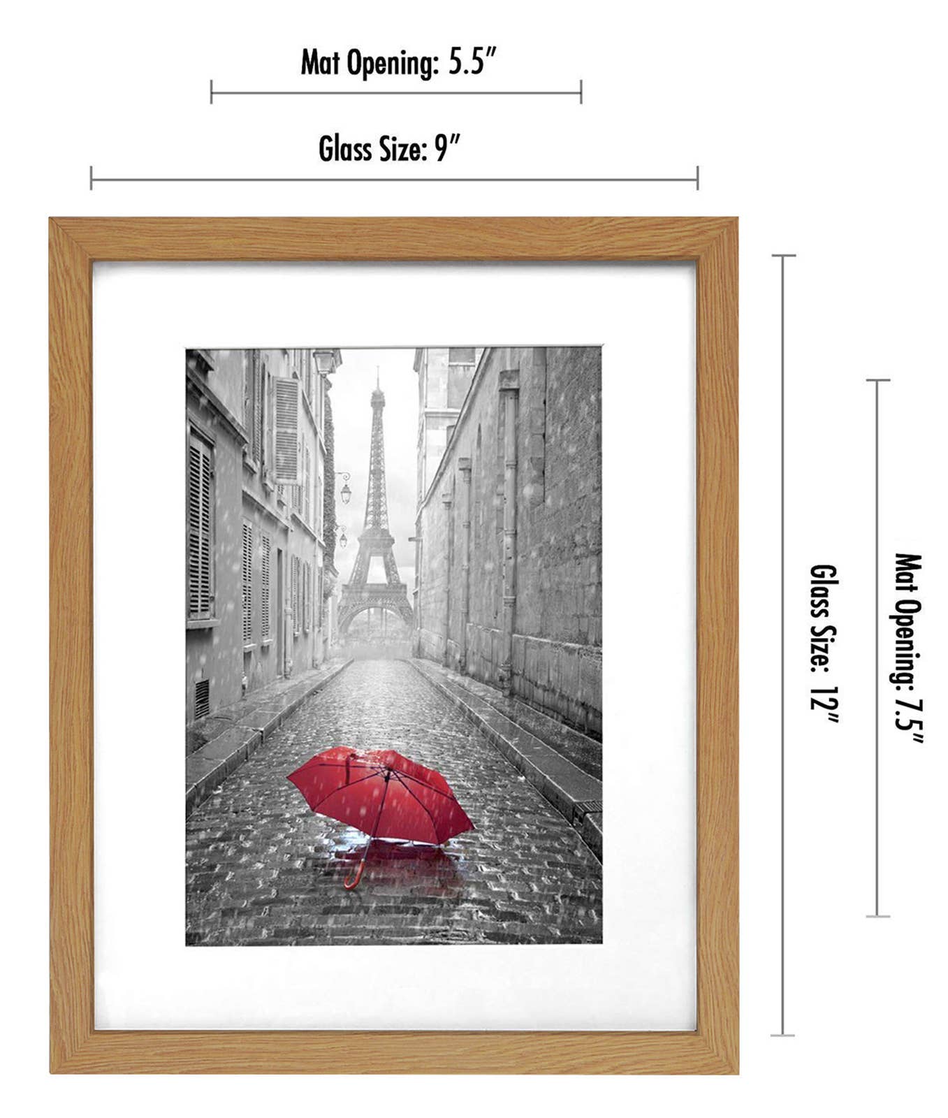 Americanflat - Wholesale Picture Frame - Americanflat Picture Frame with Mat Standard Molding101