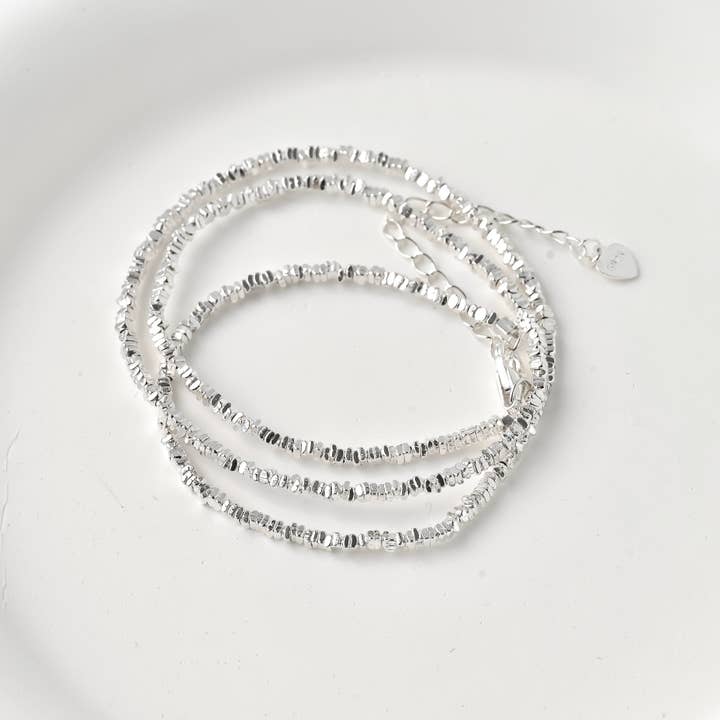 Blueyejewelry - Wholesale Choker/collar - 925 Sterling Silver Beaded Choker - Silver Bead Necklace11