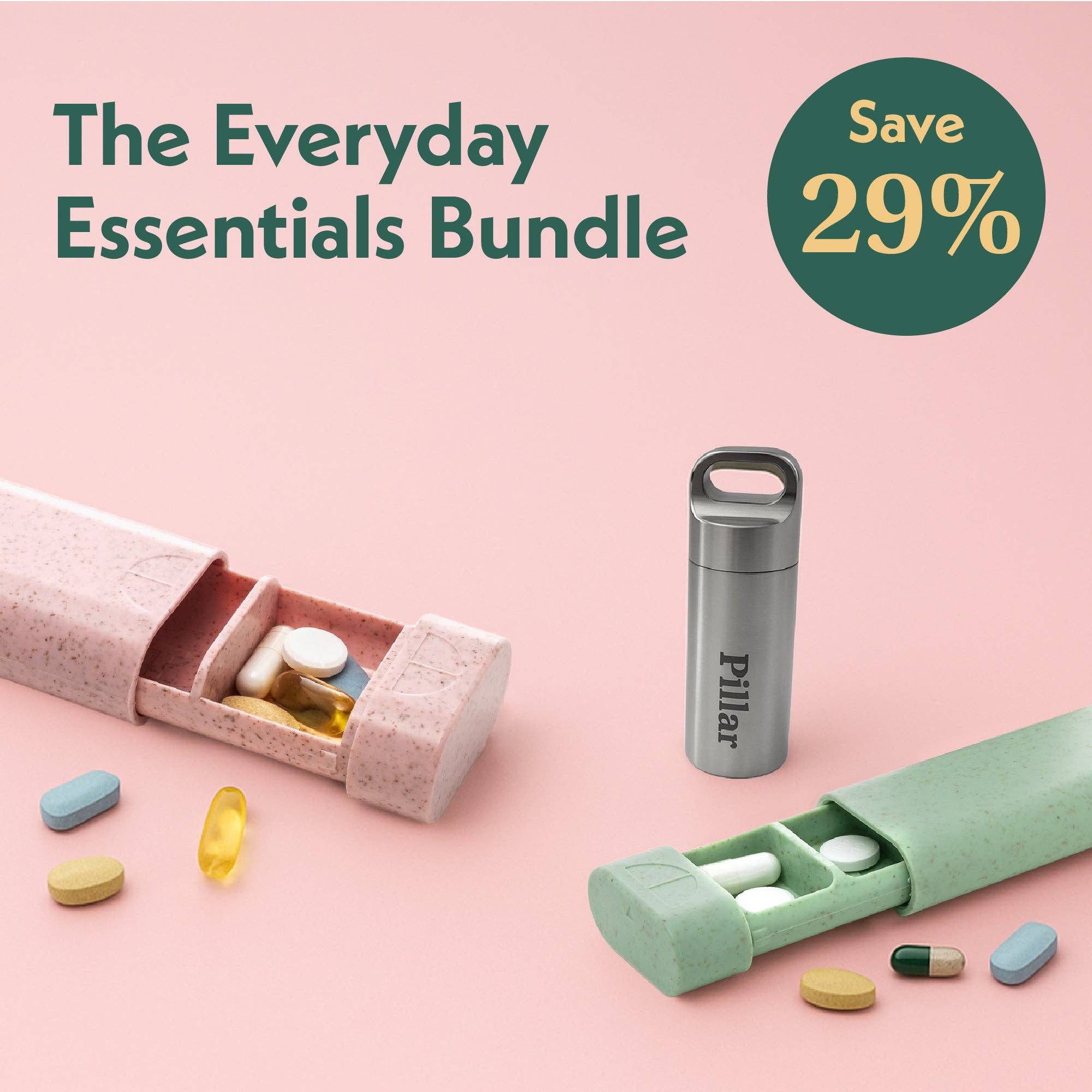 Sequence - Venta al por mayor Pastillero - Pillar Go - Organizador de Pastillas de Acero Inoxidable1