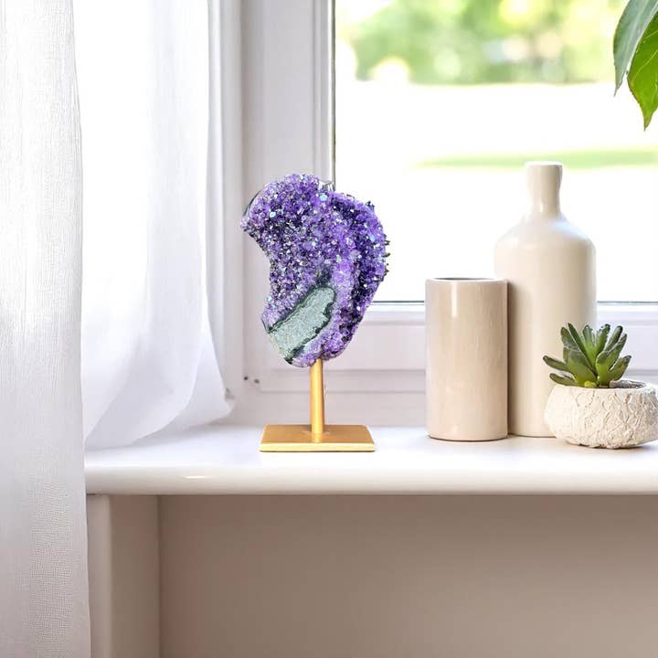 Deep Purple Project - Wholesale Spiritual Stone/Crystal - Amethyst Crystal on Stand – Natural Stone Decor11