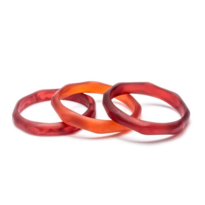 Polka Luka - Wholesale Jewellery set - Silk Road Triple Resin Bangle1