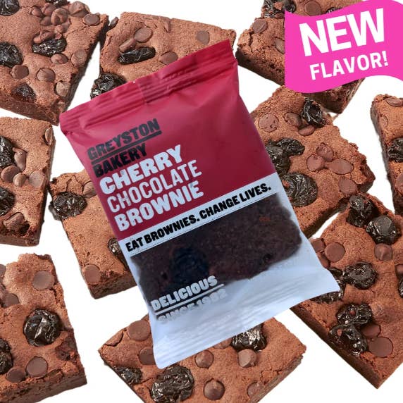 Cherry Chocolate Brownie 24 for wholesale by Greyston Bakery, Inc.