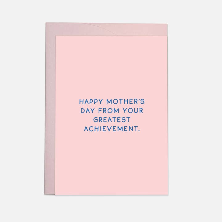 Tarjeta de felicitación del Día de la Madre con el mayor logro para venta al por mayor de Kaart Blanche