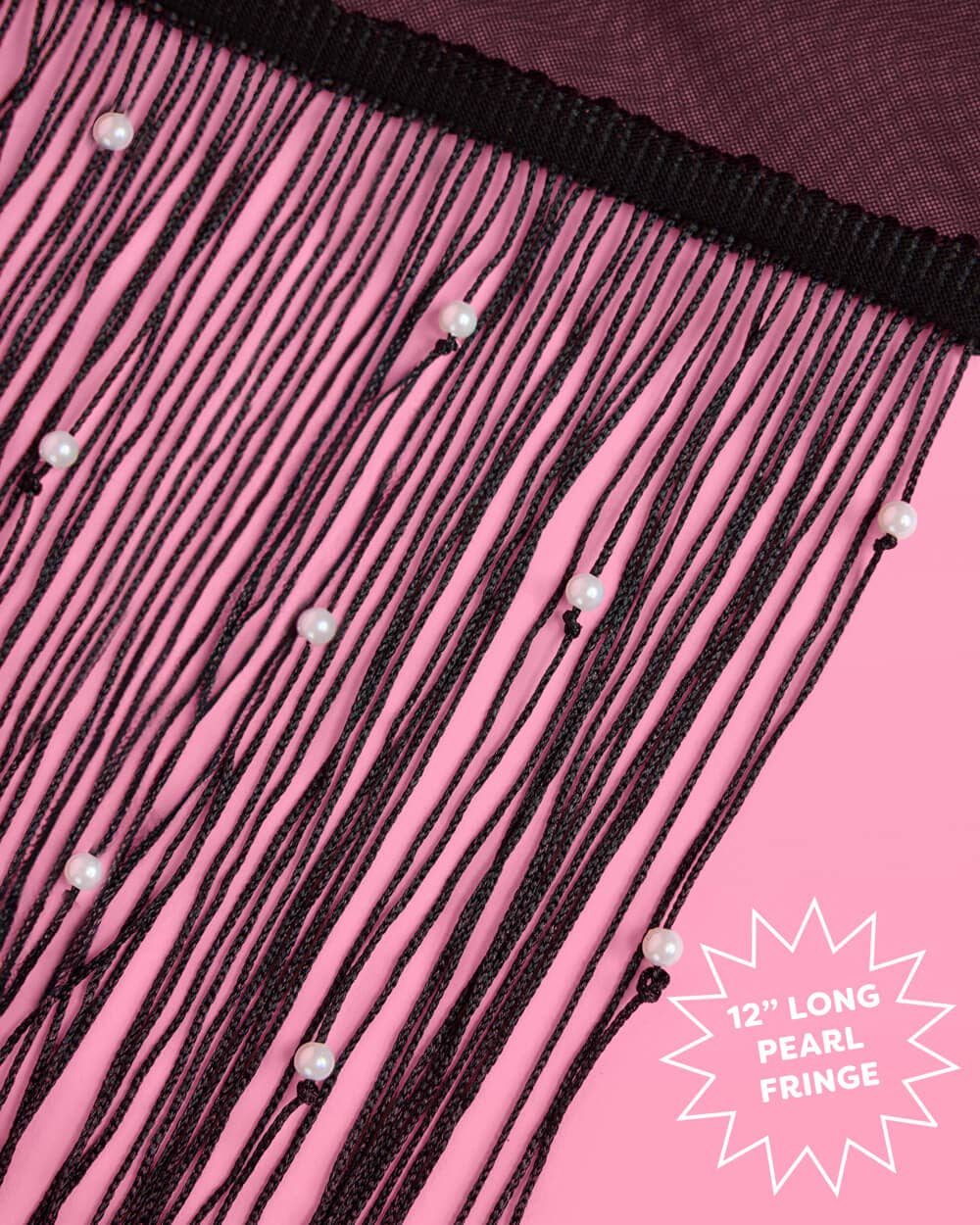 xo, Fetti - Vente Gants – femme - Gants à franges noirs - gants à franges noires de 24" + perles3