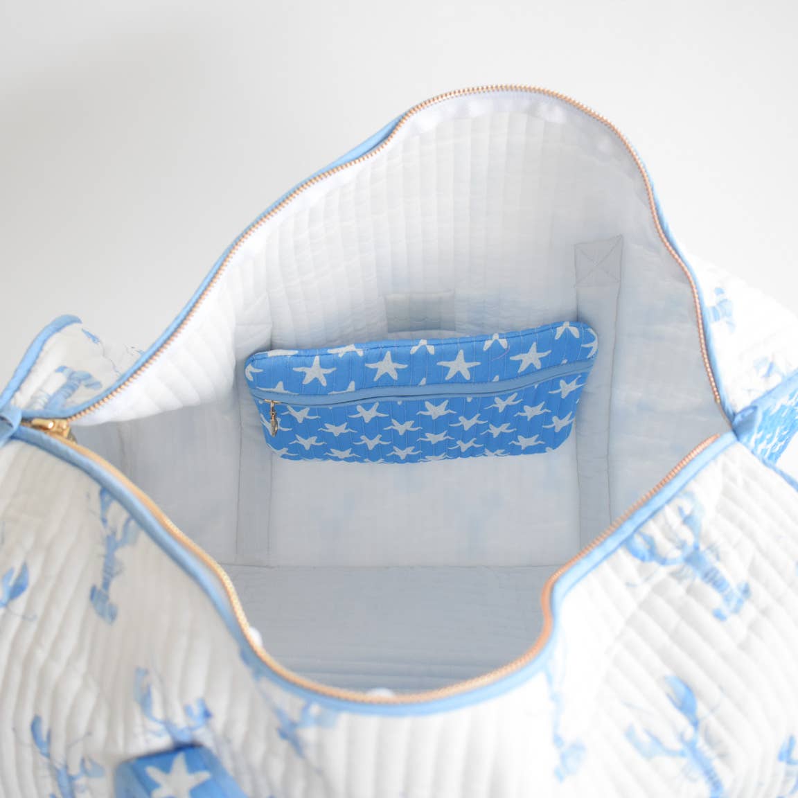 Sara Fitz - Wholesale Weekender Bag - Women's - Weekender Tote, Blue Lobster 3