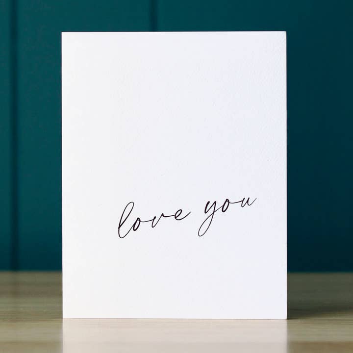 Carte de vœux Love You pour la vente par Faith and Grace Design Studios