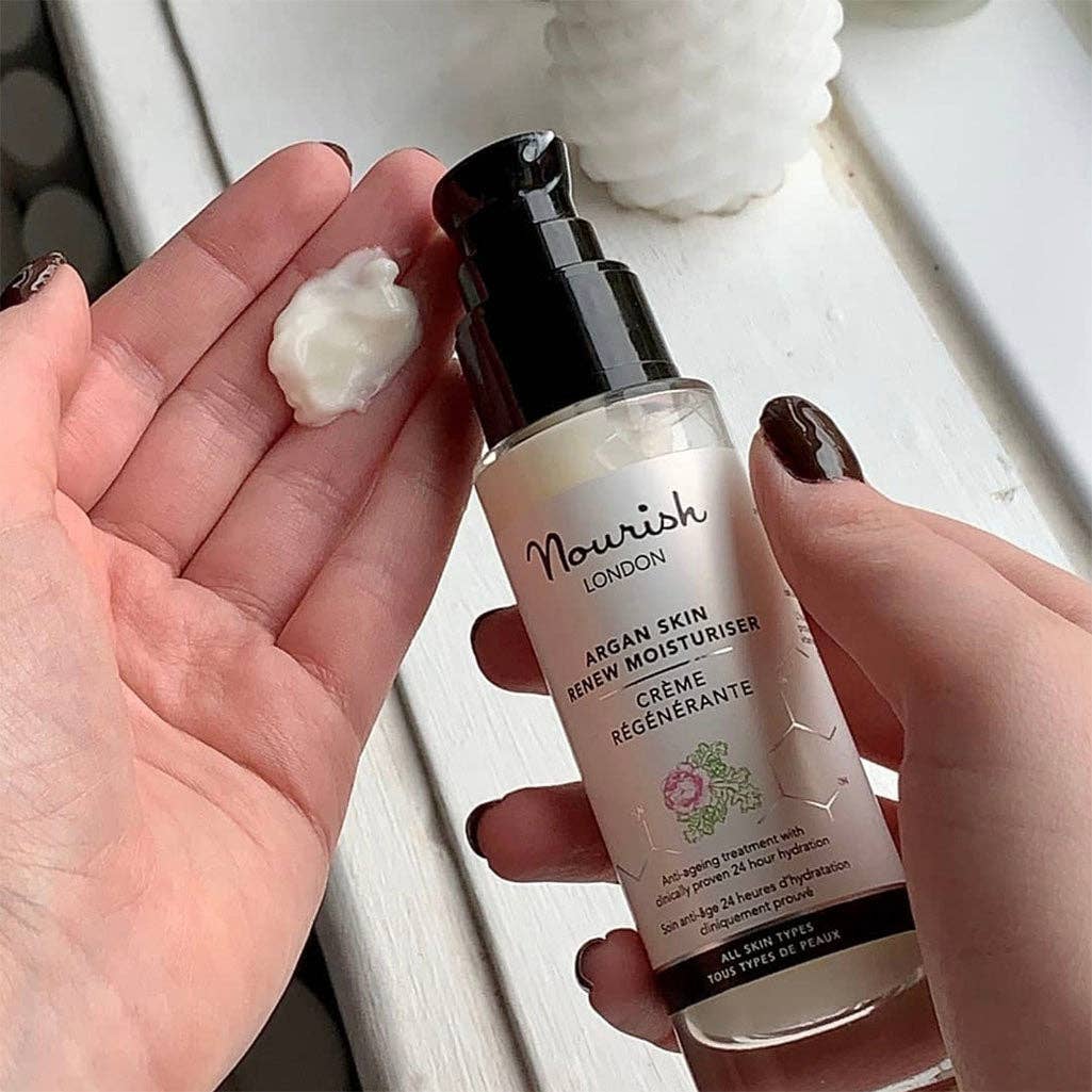 NOURISH LONDON – wholesale Anti-aging moisturiser – Argan Skin Renew Anti-Ageing Moisturiser4