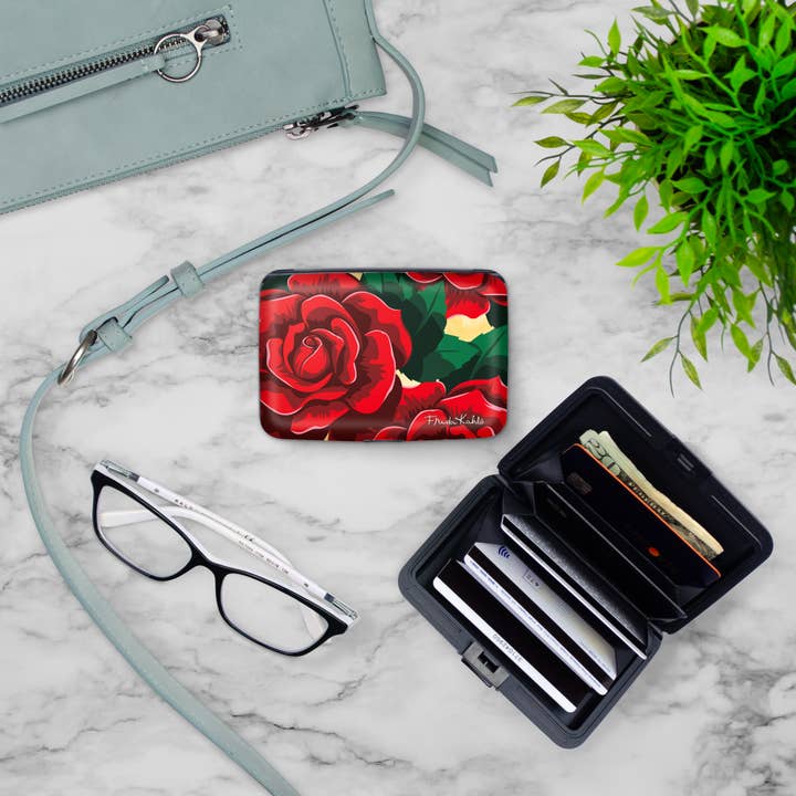 Monarque - Wholesale Wallet - Women's - Frida Kahlo Rose Armored Wallet