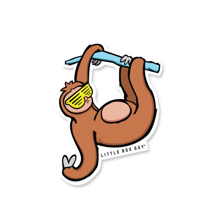 Sloth Sticker for engroshandel hos Little Box Guy®