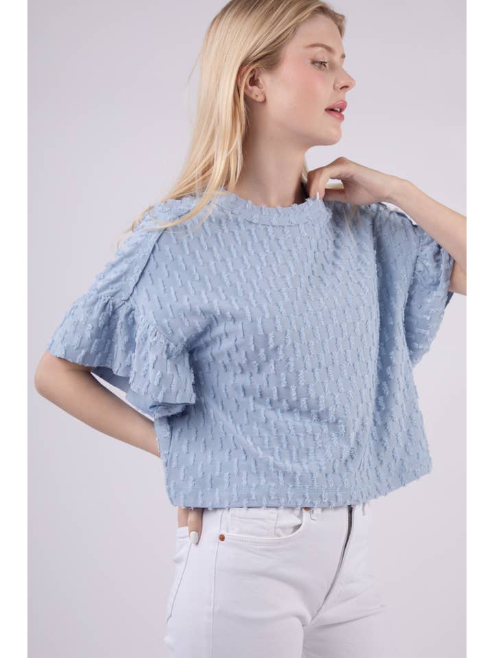 VERY J - Wholesale Knit Top - Women's - NT11472-Textured Knit Oversized Casual Top