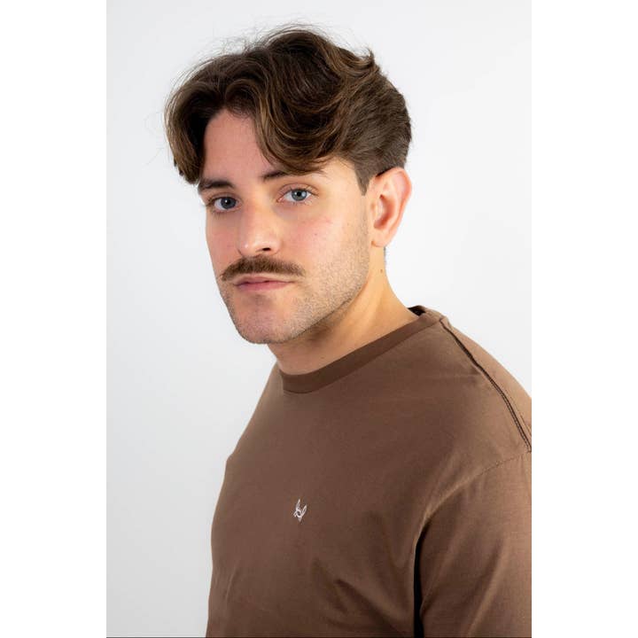 Basic Brown T-shirt for wholesale by Custi Mikelo: Made in Spain