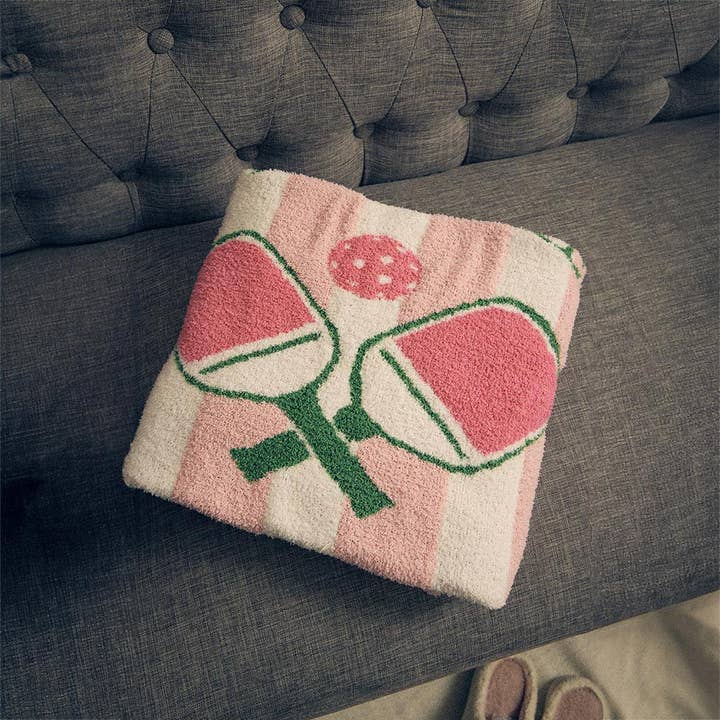 Pink Striped Day Dinker Pickleball Club Blanket
for wholesale on Faire