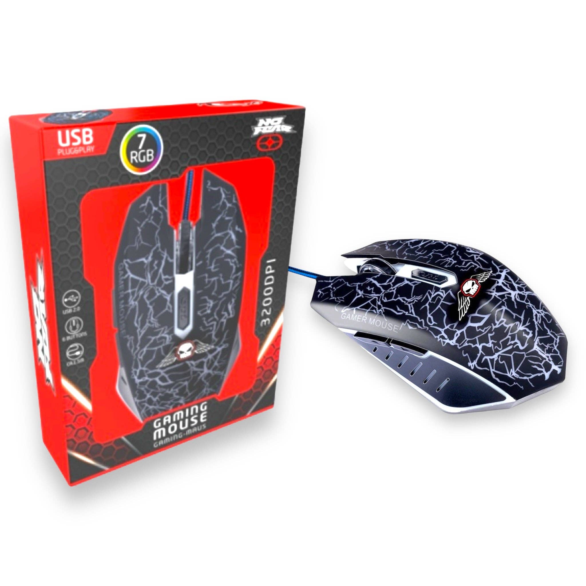 Kinky Pleasure - Vente Tapis de souris - Kinky Pleasure - ED050 - No Fear - Souris de jeu - 3200 DPI - USB4