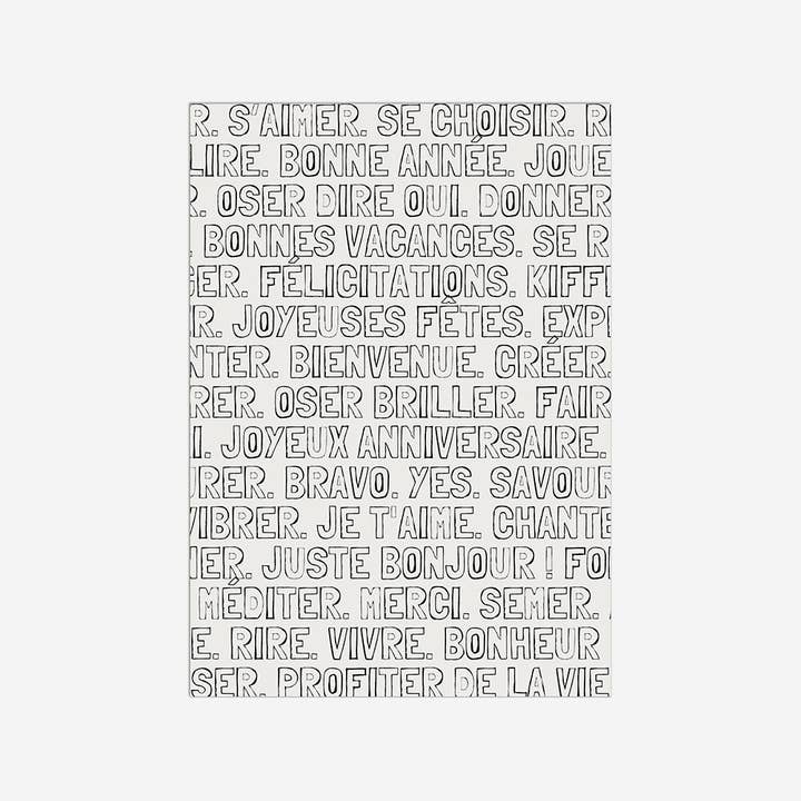 Vykort - Jenzhen - Ord att färglägga för wholesale av My 365