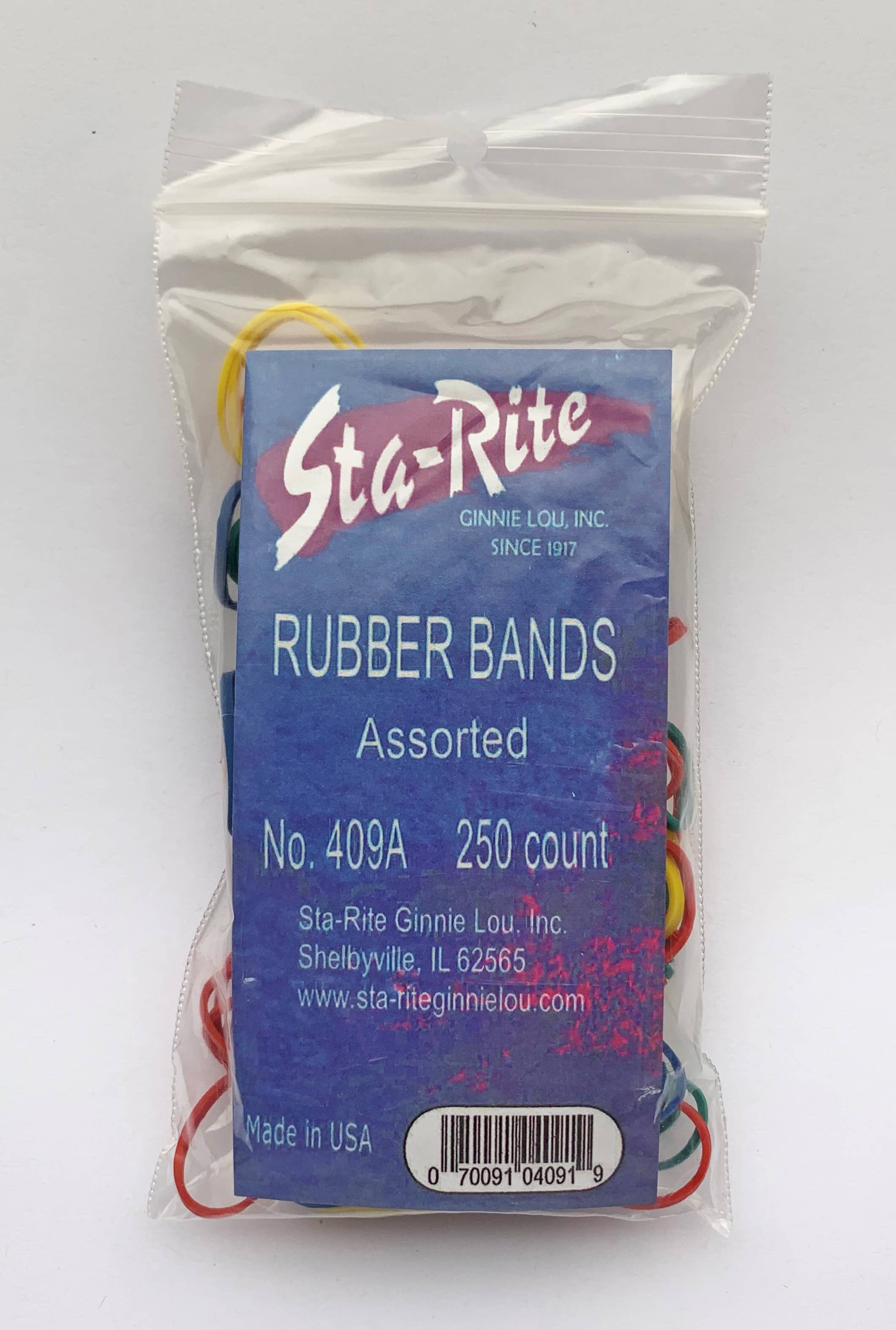 Sta-Rite Ginnie Lou - Wholesale Hair Tie - Rubber Bands - 250 ct0