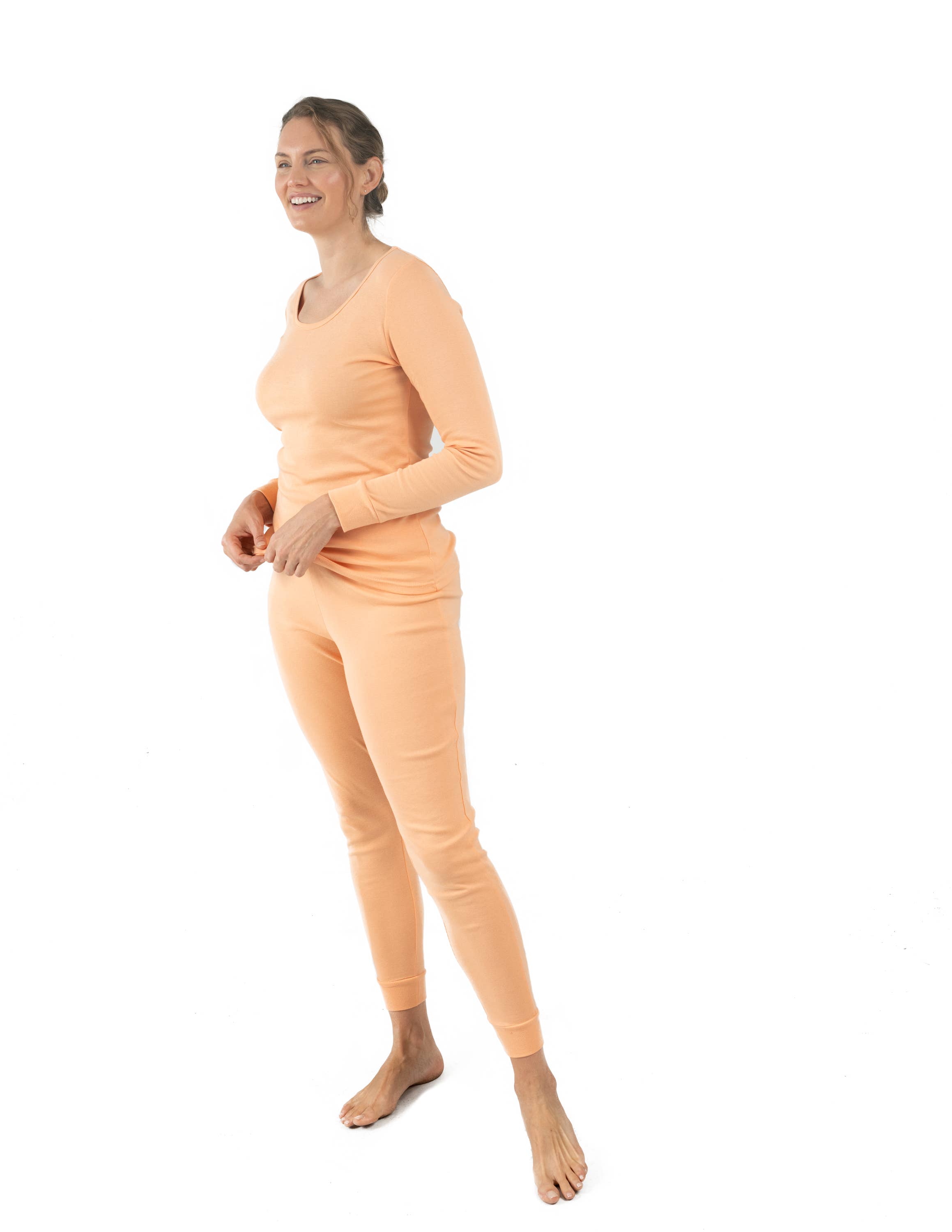 Leveret Pajamas - Vendita all'ingrosso Completo pigiama - Donna - Pigiama donna due pezzi cotone tinta unita24