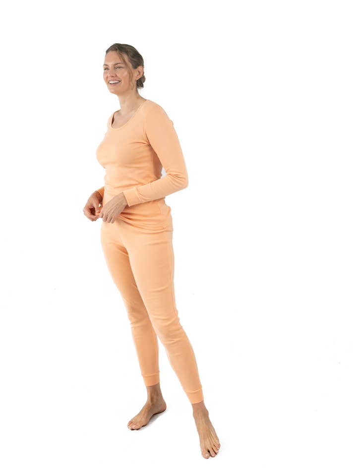 Leveret Pajamas - Vendita all'ingrosso Completo pigiama - Donna - Pigiama donna due pezzi cotone tinta unita25