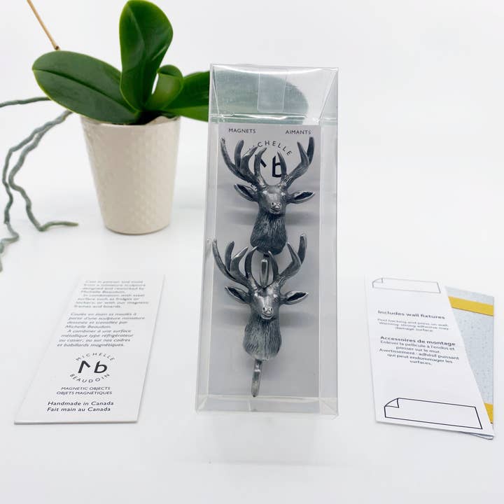 MICHELLE BEAUDOIN - Wholesale Wall Hook - Magnetic Deer Hook2