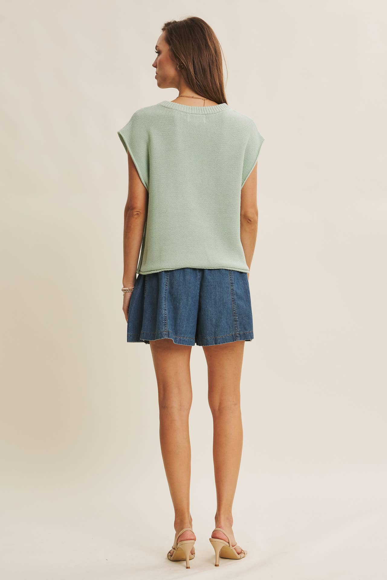 in february – Großhandel Strickpullover – Damen – Locker sitzendes Sweater-Weste mit sichtbaren Nähten46