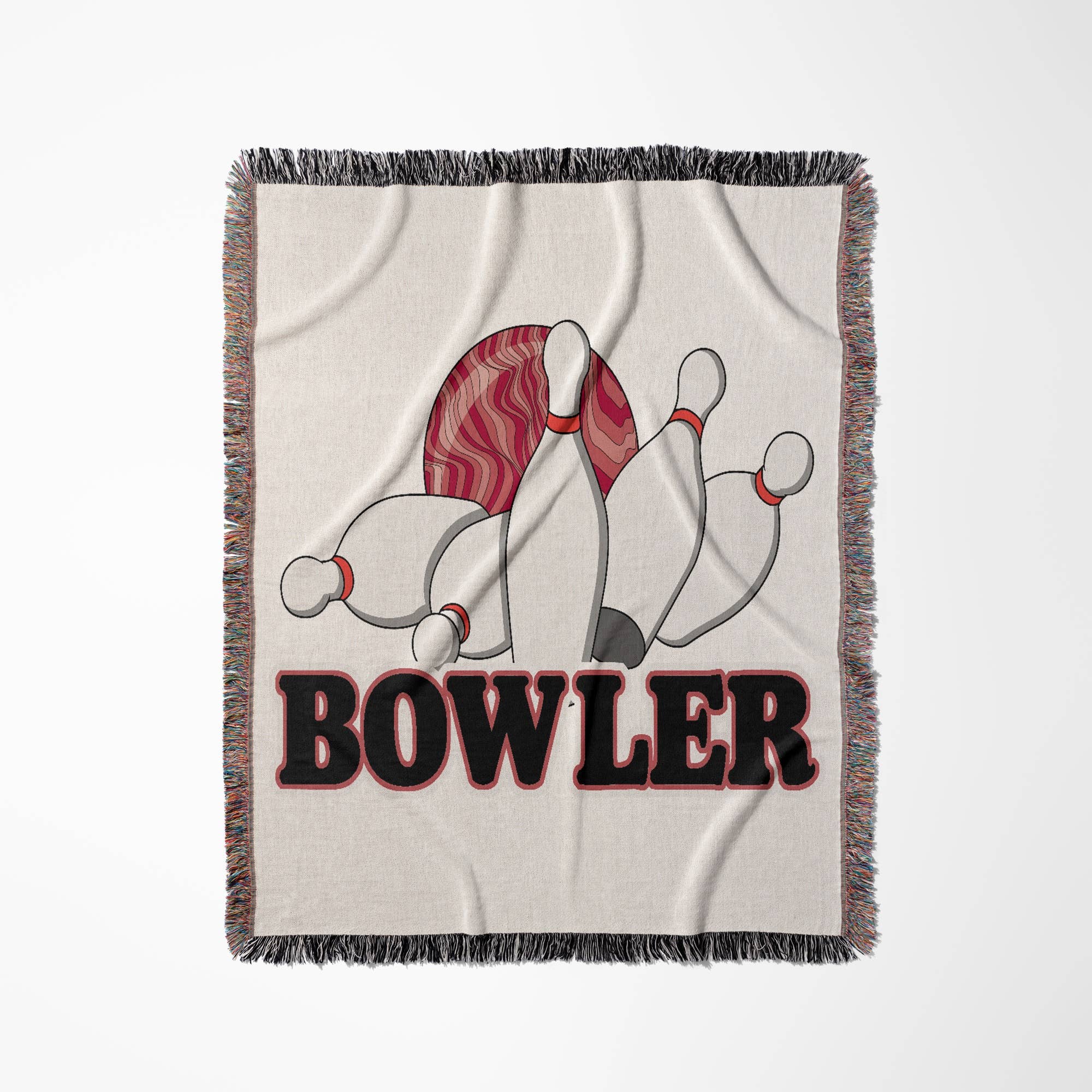 3dRose - Wholesale Throw Blanket - 3dRose, Bowler Bowling Ball and Pins Sports Design, Blanket