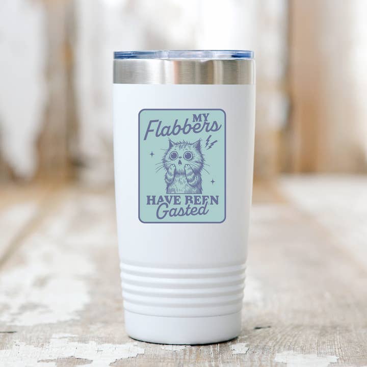 Yarnival - Wholesale Sticker - My Flabbers Have Been Gasted Sticker - anxiety, cat, kitten1