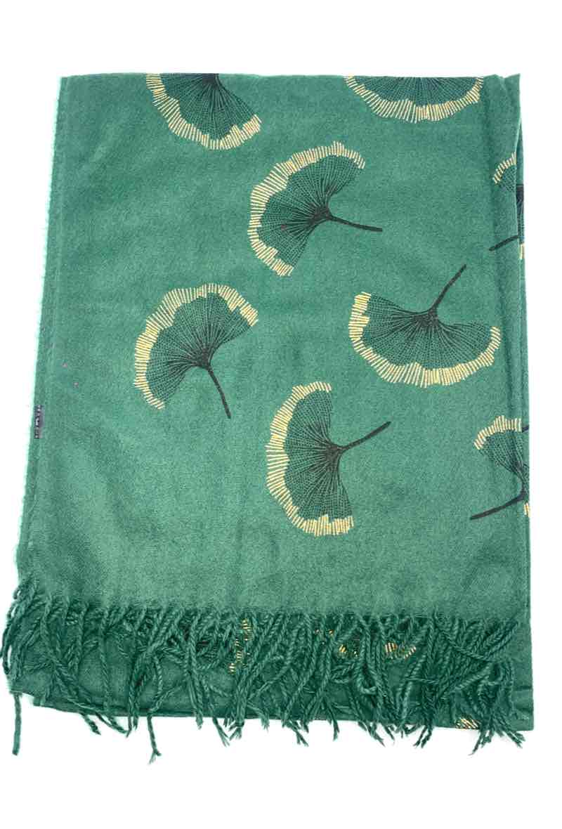 LINETA - Wholesale Scarf - Women's - Gingko Leaf Pattern Soft Scarf23