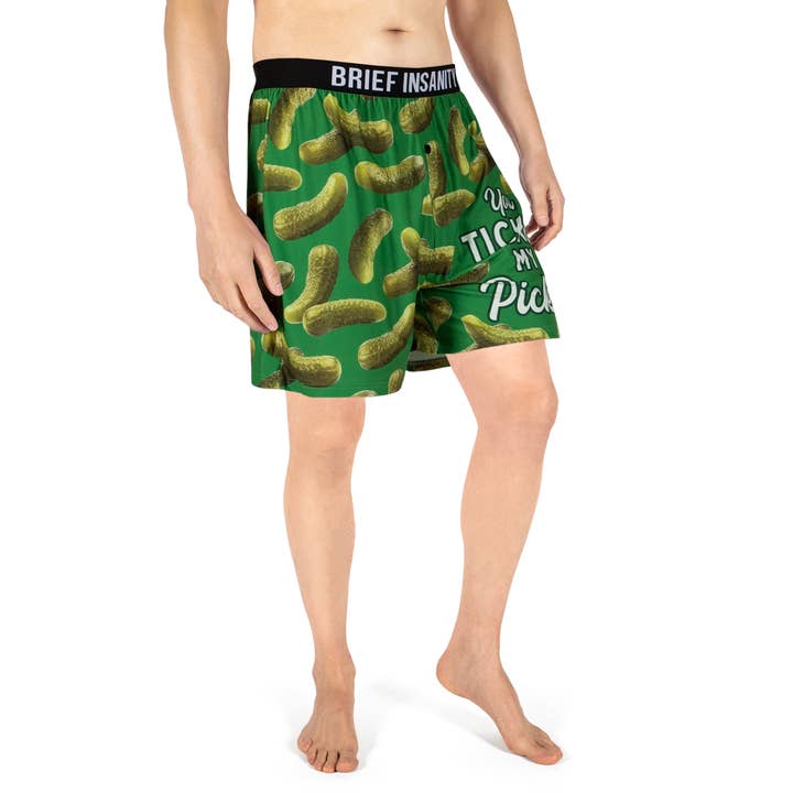 BRIEF INSANITY - Wholesale Underwear - Men's - You Tickle My Pickle Boxer