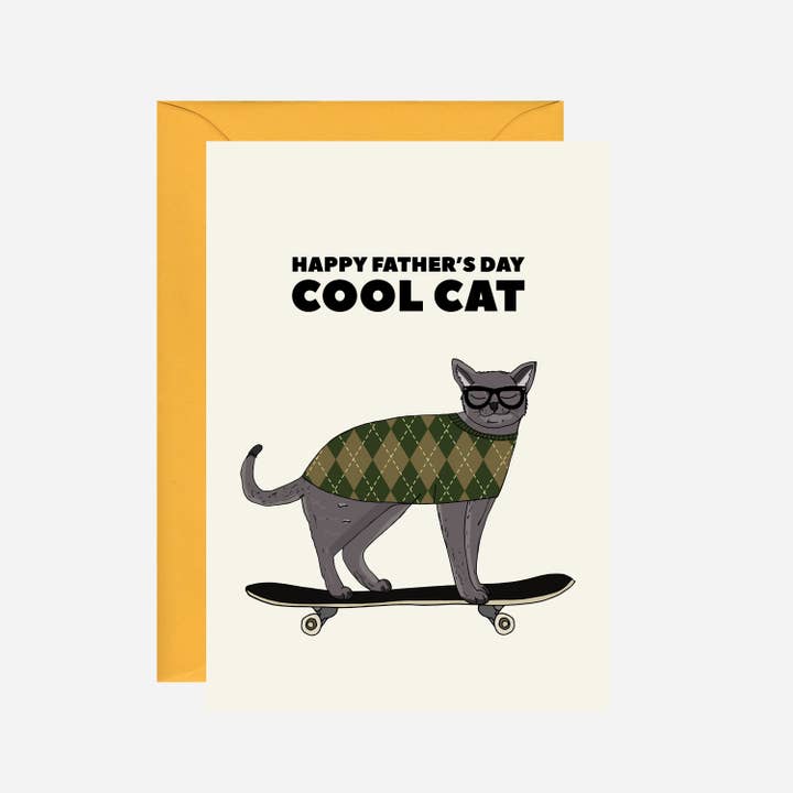 Pearl Ivy - Wholesale Father's Day Card - Cool Cat Dad Card