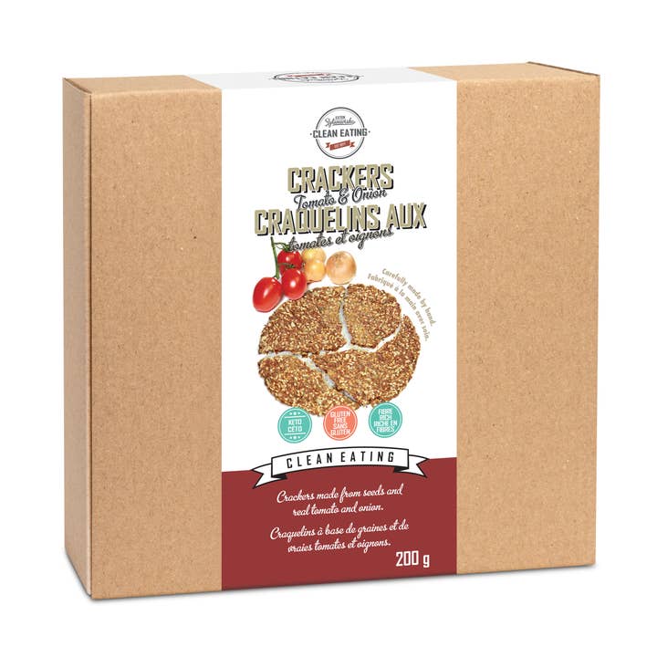 Tomaten- und Zwiebelcracker (Clean Eating) für den Großhandel von The Way to Eat