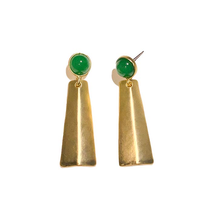 Miss Minna - Wholesale Dangle Earrings - Geometric earrings with stone detail4