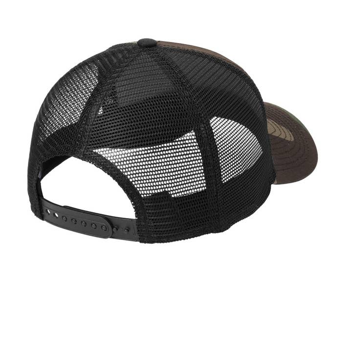 Salt & Sand - Wholesale Trucker hat – Unisex - Snapback Trucker Cap / Camo & Black / 7571