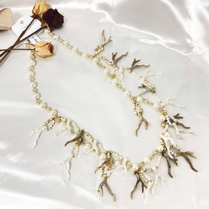 AMORINO SRL – Großhandel Perlenkette – Lange Halskette aus Korallenkristall - PC23148F173