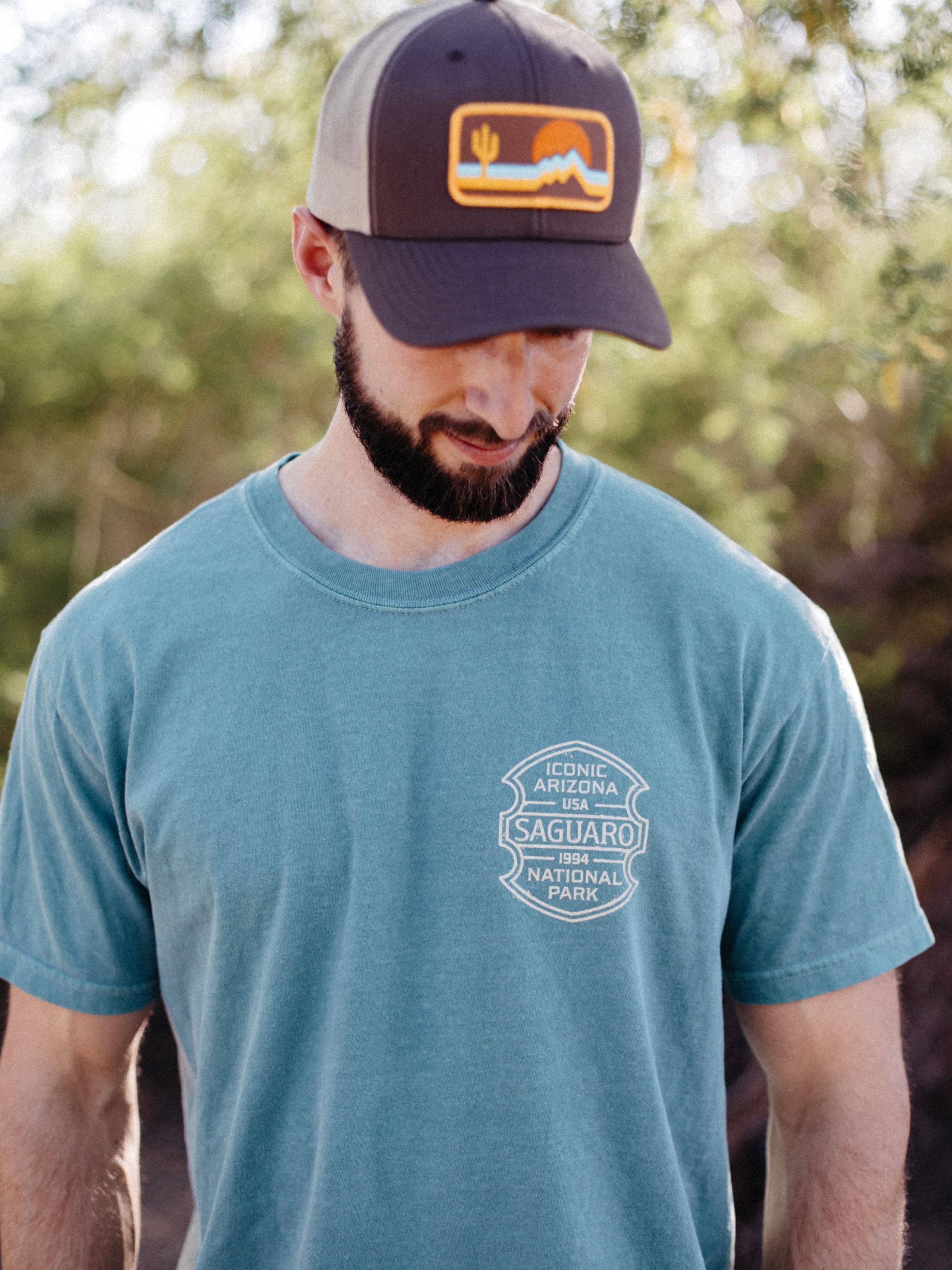 Iconic Arizona - Wholesale Screen Printed T-Shirt - Unisex - Saguaro NP Unisex Tee2