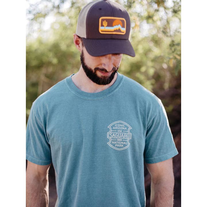 Iconic Arizona - Wholesale Screen Printed T-Shirt - Unisex - Saguaro NP Unisex Tee2