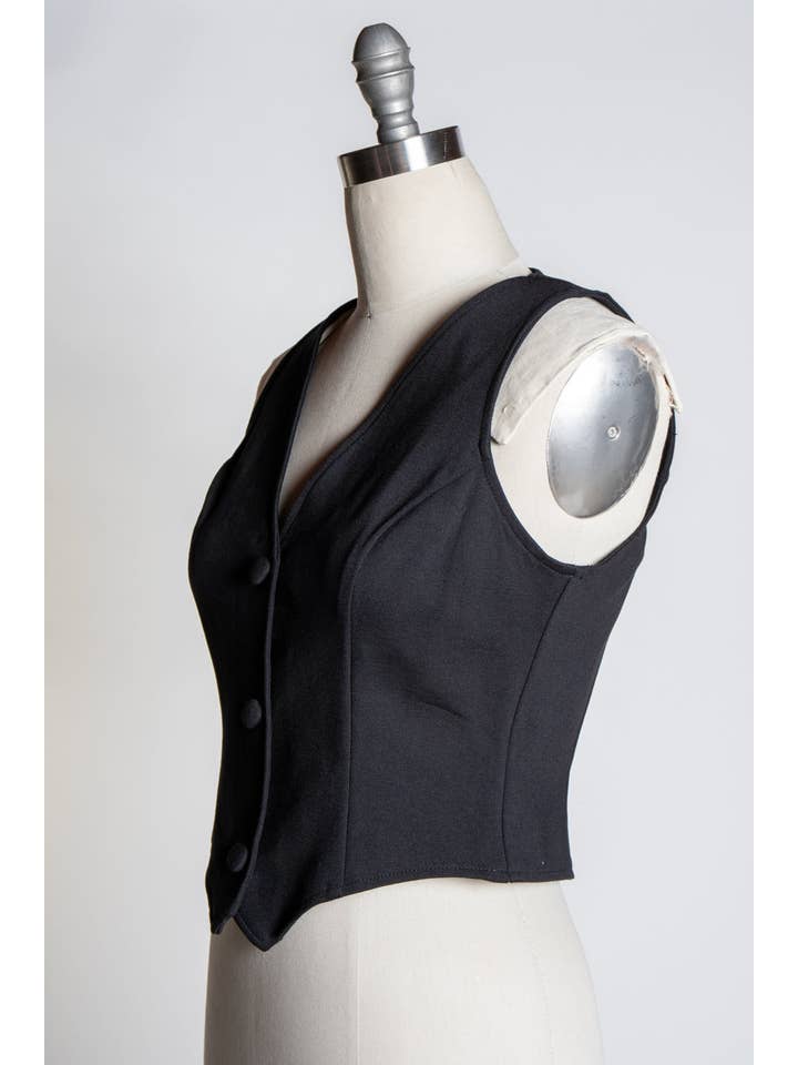Heart of Haute - Wholesale Suit Vest - Women's - Veronica Vest - Black2