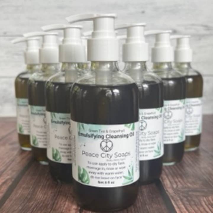 Green Tea & Grapefruit Emulsifying Cleanser for wholesale by Peace City Soaps