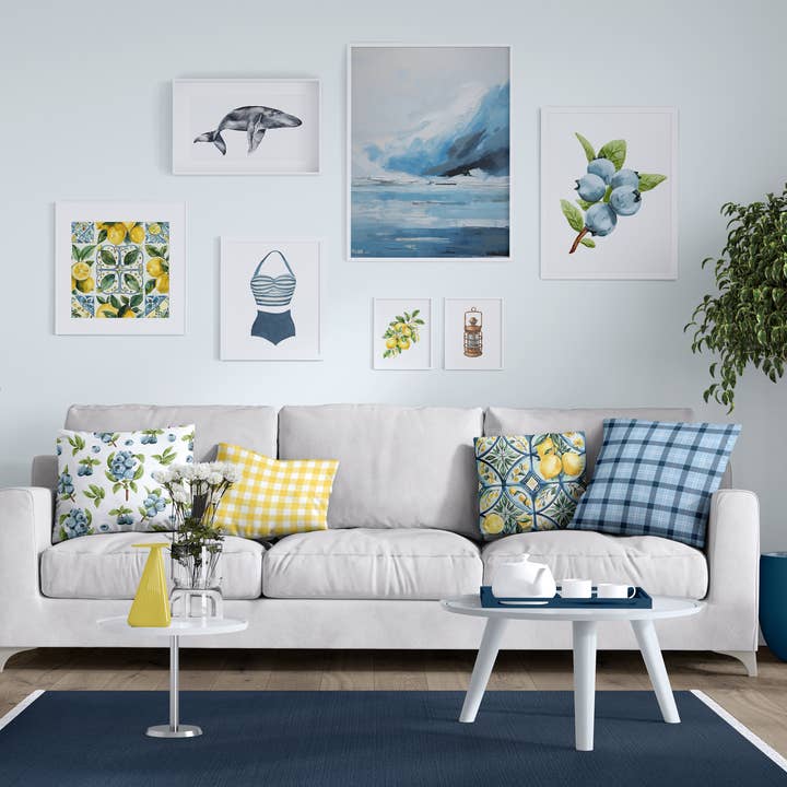 Paperfinch Design - Wholesale Everyday Greeting Card - Watercolor Lemons greeting card | Preppy Coastal3