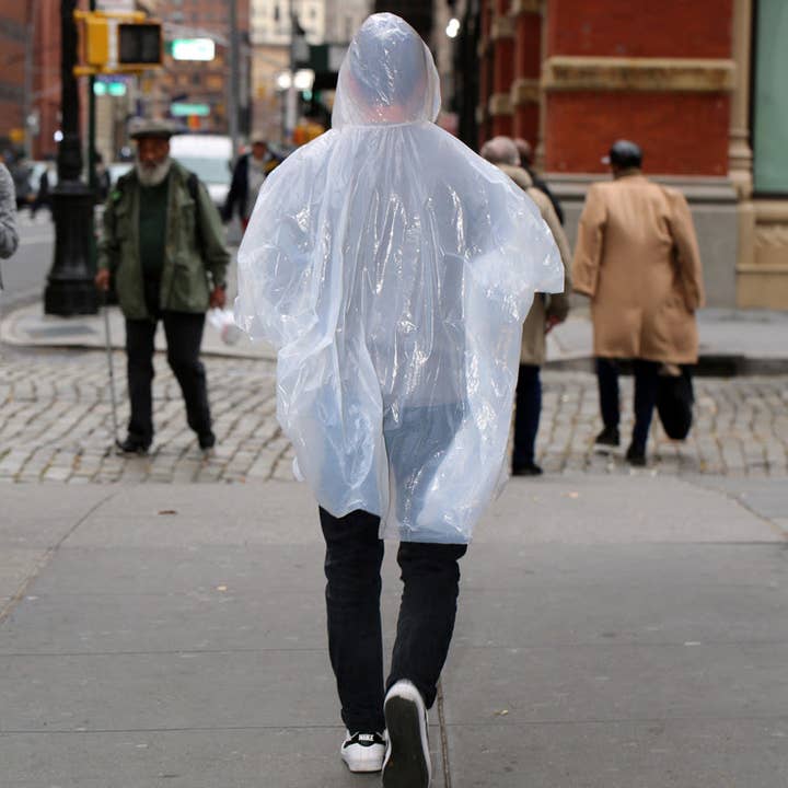 Kikkerland Design Inc - Wholesale Poncho - Unisex - Emergency Rain Ponchos