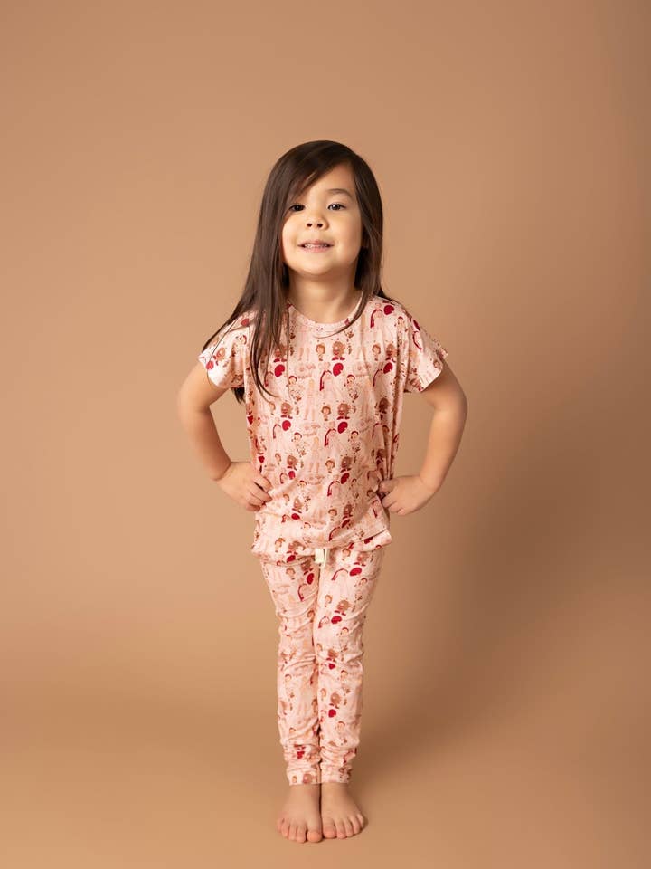 Ellie Sue - Wholesale Lounge Set - Kids - Girl Power Lounge Set with Joggers