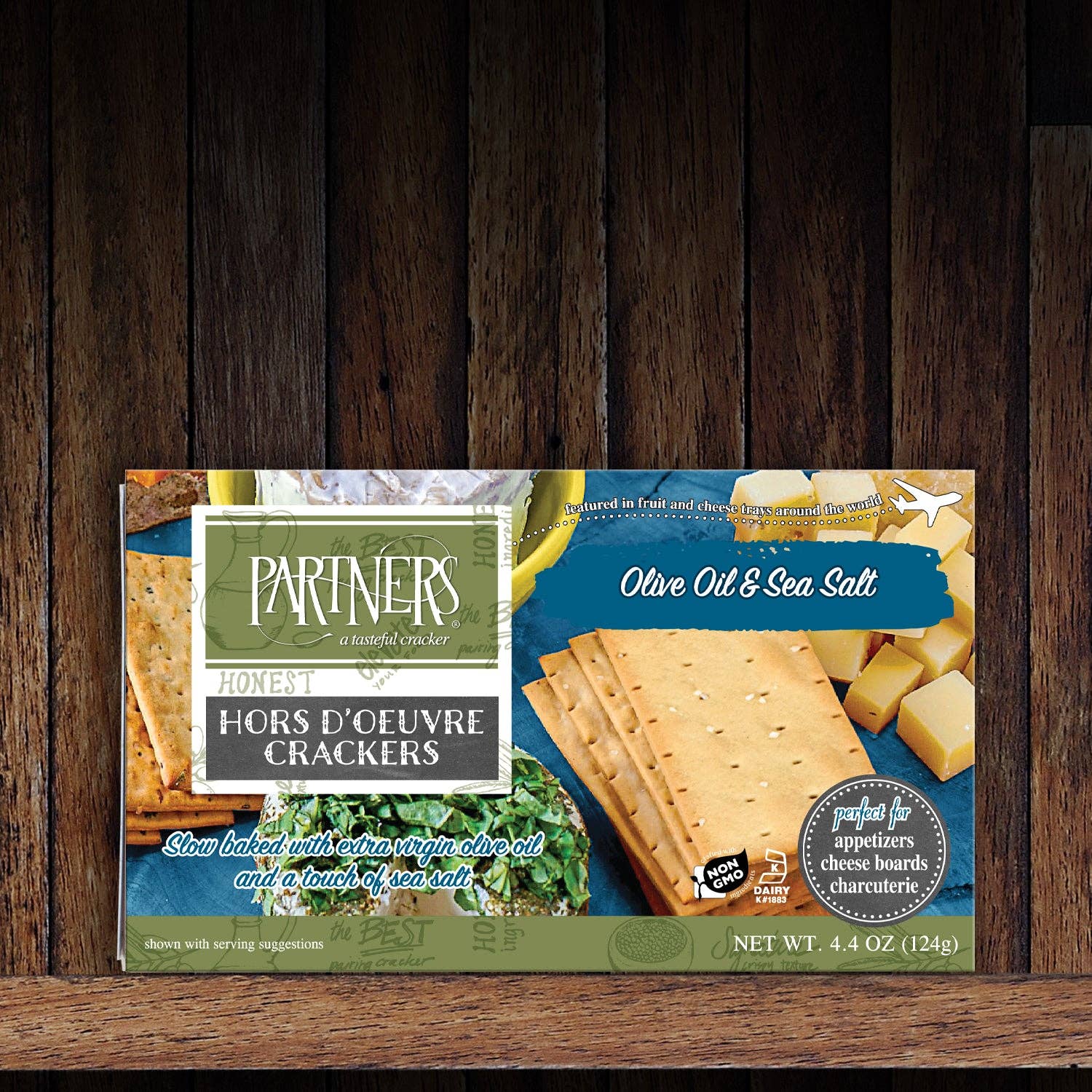 Partners Crackers - Wholesale Crackers - Olive Oil & Sea Salt Hors d'Oeuvre Crackers2