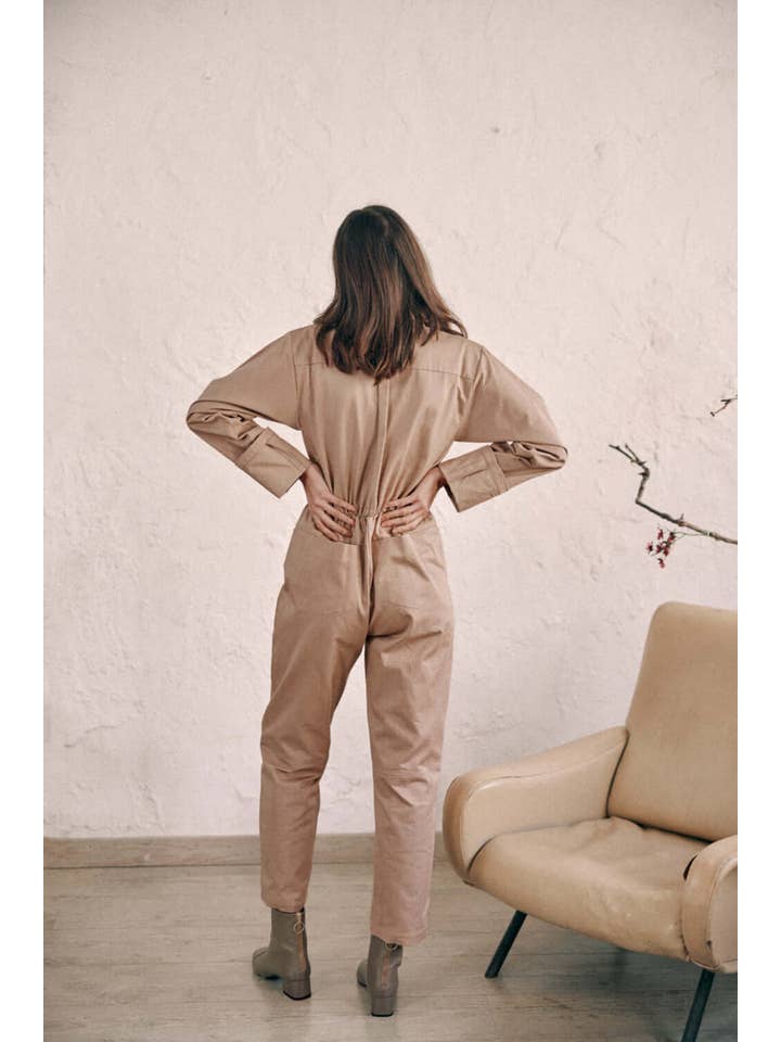 Cossac – Engroshandel Jumpsuit - Dame – Taupe Denim Kedeldragt