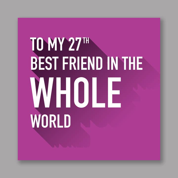 Mejor amigo 27 para venta al por mayor de Do Something David