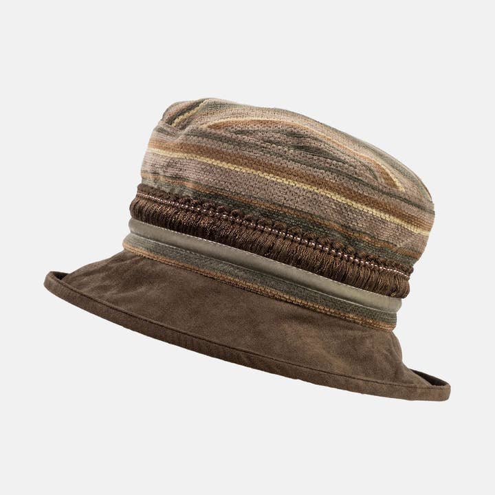 Small Brim Winter Vintage Fabric Hat for wholesale by Proppa Toppa Hats